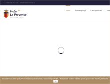 Tablet Screenshot of hotelprovence.cz